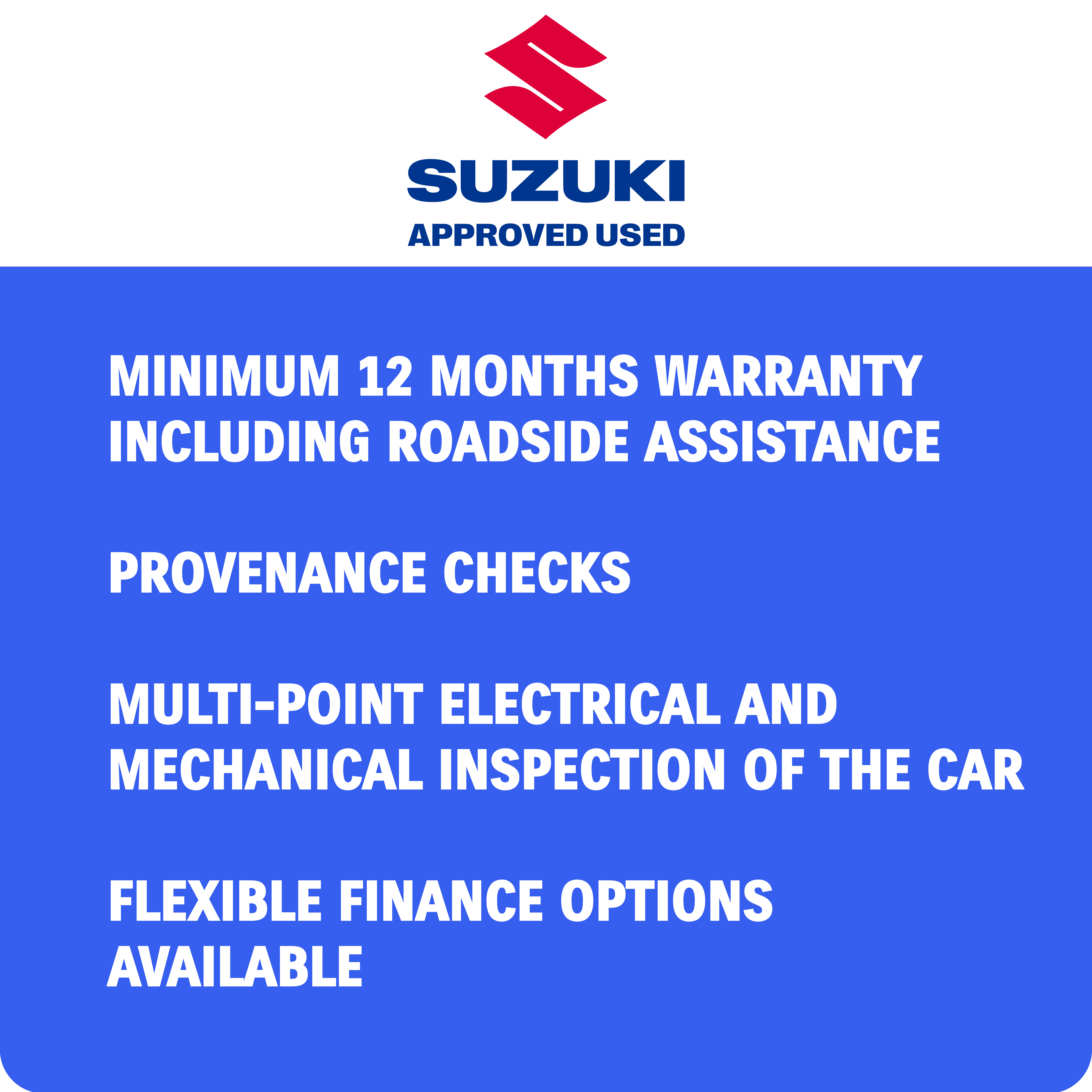Suzuki Approved Used Benefit